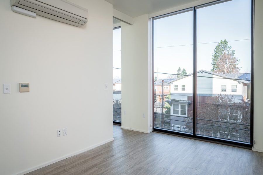 Floor-to-ceiling glass