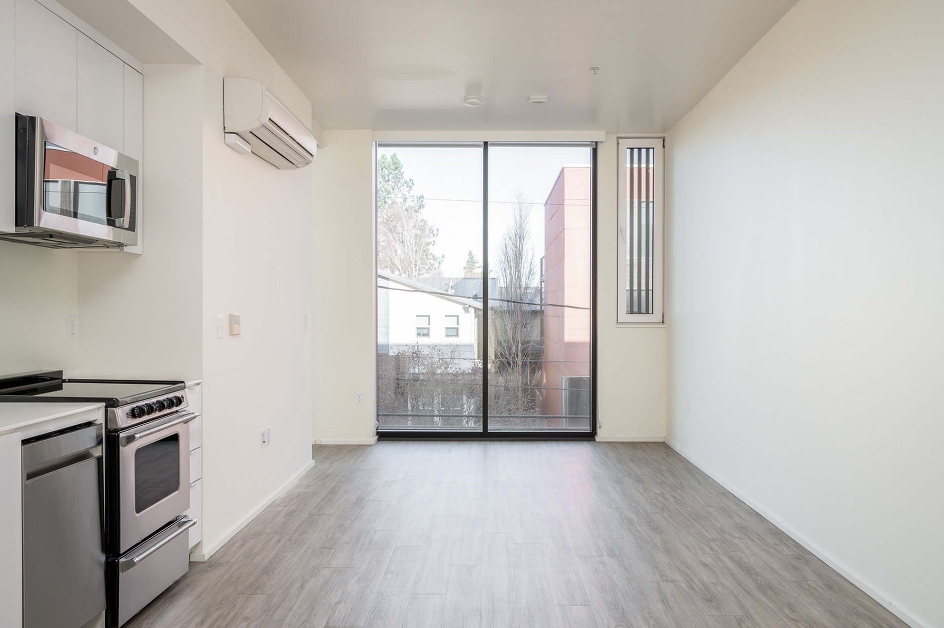 Open kitchen and living